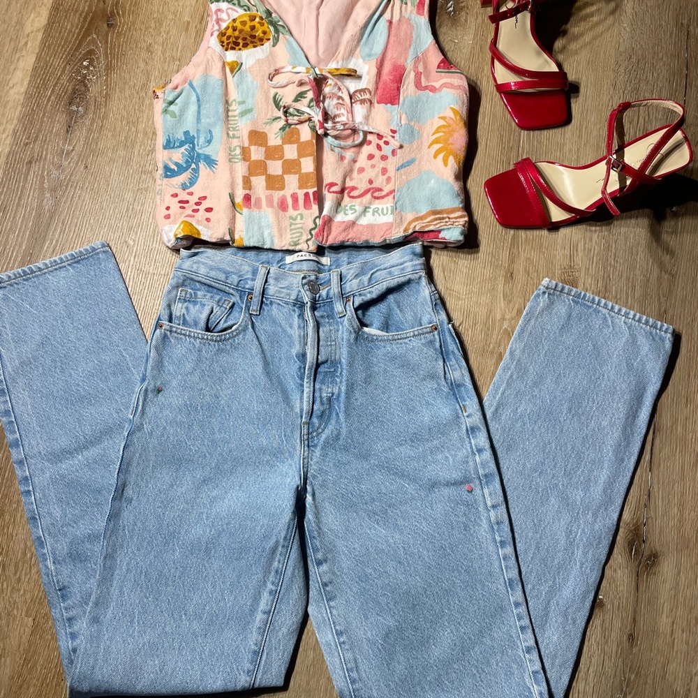 PacSun Light Blue Boyfriend Jeans - Picture 2 of 9